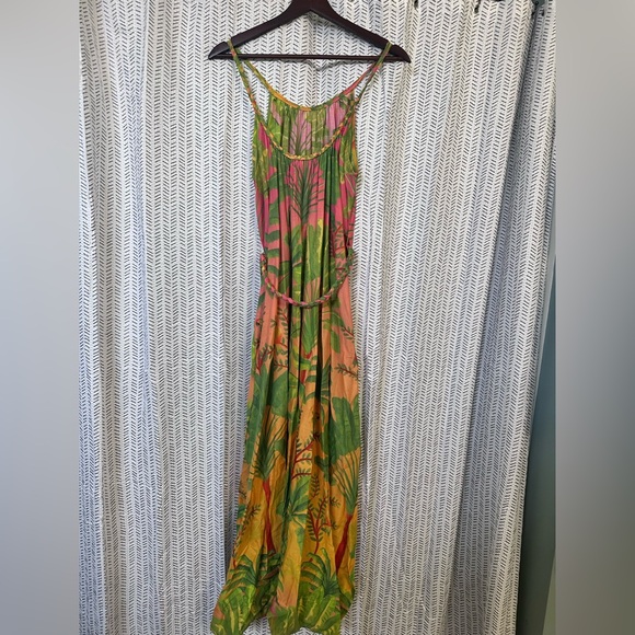 FARM Rio Sunrise Scenario Halter Dress - Picture 2 of 11
